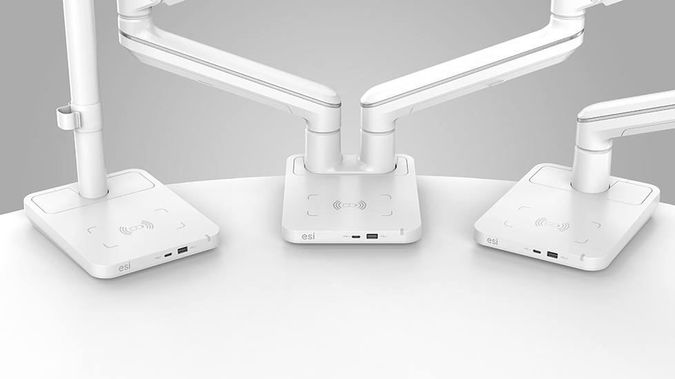 ESI Introduces Sena™ Monitor Arm Series and PowerHub Desktop Charging Station